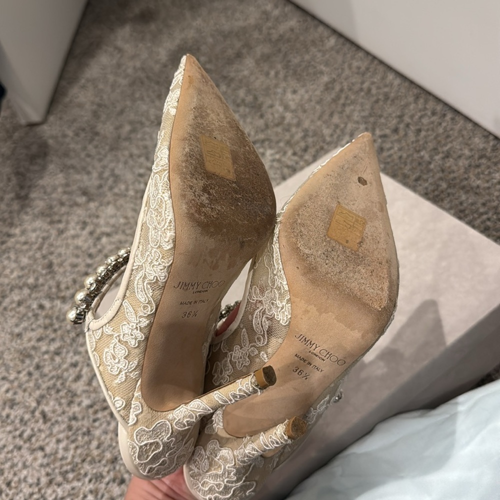 Jimmy Choo Exclusive Lace Heels - Picture 9 of 14